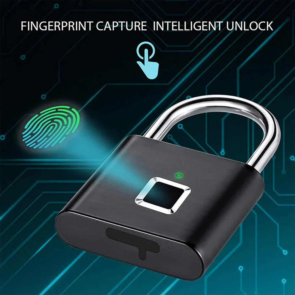 Fingerprint Padlock – قفل ذكي ببصمة الإصبع 🔐✨