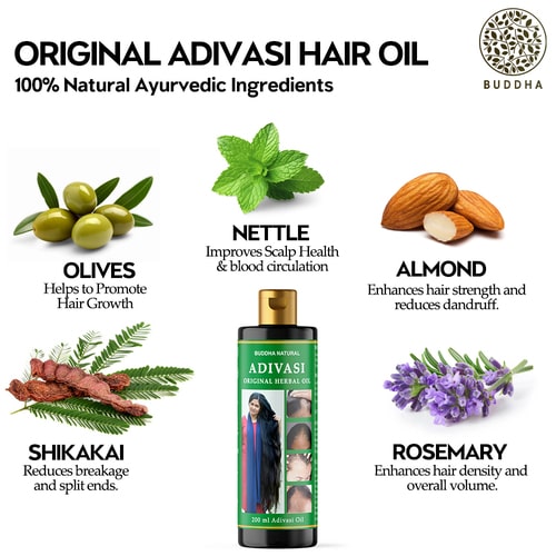 Adivasi Herbal Hair Oil For Man & Woman 100% Original